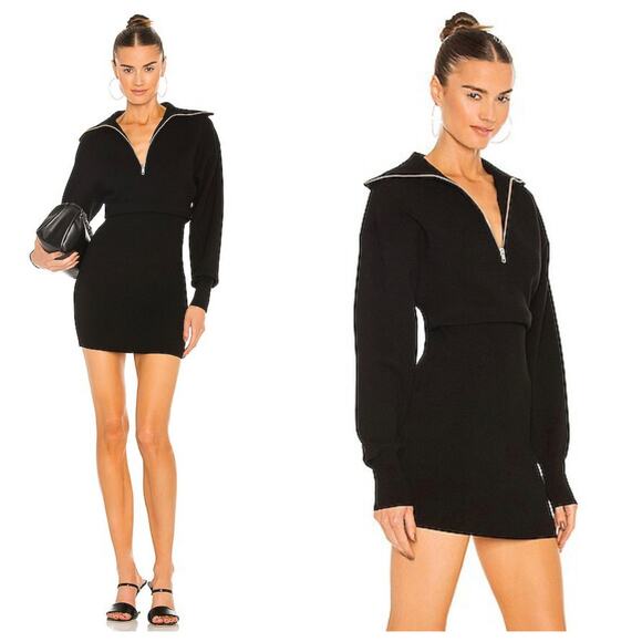 A.L.C. Otto Half-Zip Sweater Dress - Picture 1 of 14